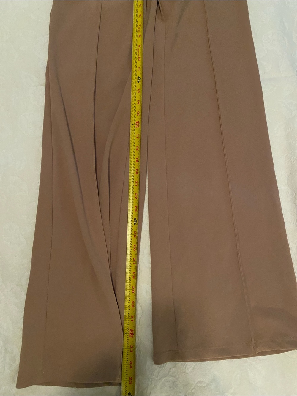Canvas Women’s Stretch Wide-Leg Pants in Taupe - Picture 5 of 6